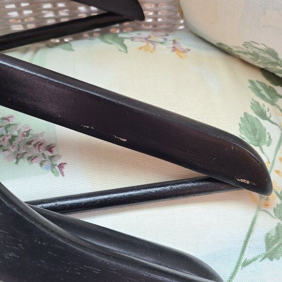 Set of Four Wooden Wood Blazer Jacket Shirts Pants Clothes Hangers - Picture 4 of 8